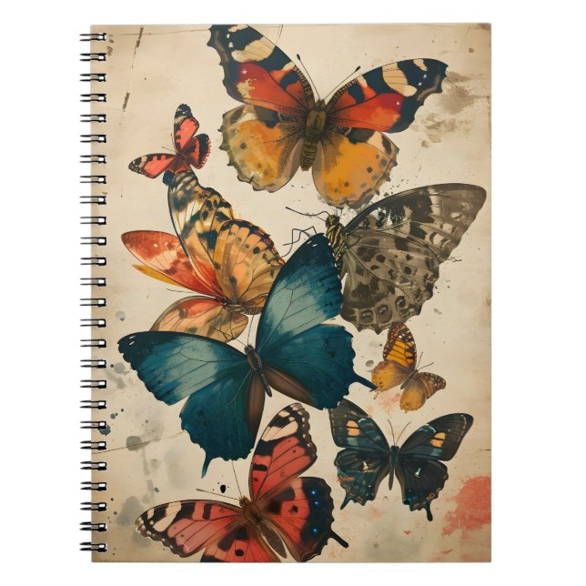 Vintage Butterflies Notebook (Front)