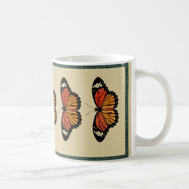 Vintage Butterflies Spring Beautiful Nature Cute Coffee Mug (Right)