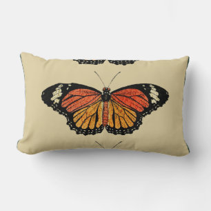 Vintage Butterflies Spring Beautiful Nature Cute Lumbar Pillow