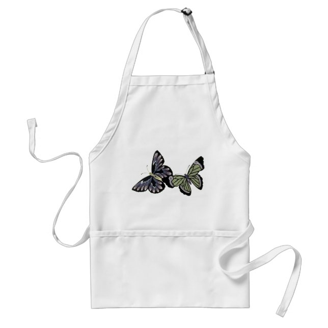 Vintage Butterflies Standard Apron (Front)