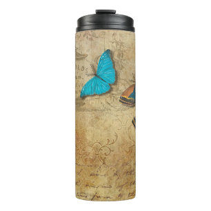 Vintage Butterflies Thermal Tumbler