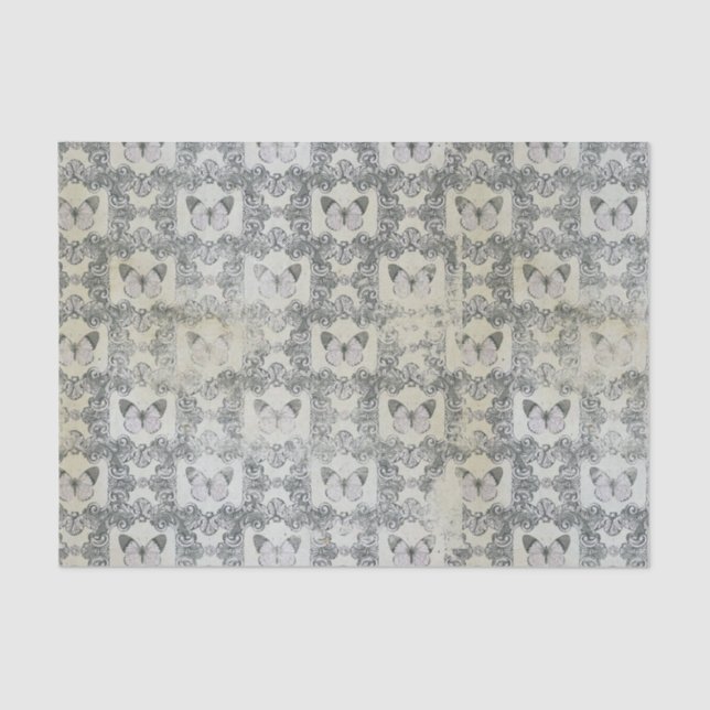 Vintage Butterflies Tissue Paper (Front)