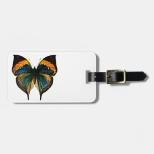 Vintage Butterfly - 1800's Antique Butterfly Litho Luggage Tag