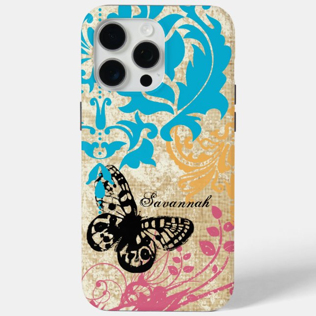 Vintage Butterfly  Case-Mate iPhone Case (Back)