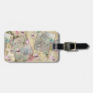 Vintage Butterfly Case-Mate iPhone Case Luggage Tag