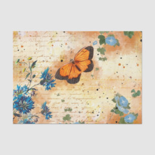 Vintage Butterfly Ephemera Decoupage Tissue Paper