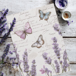 Vintage Butterfly Ephemera Tissue Paper