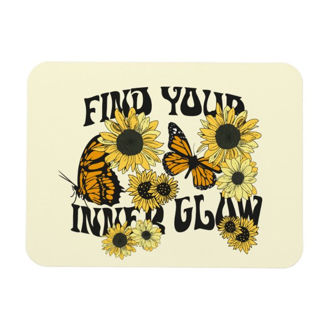 Vintage Butterfly | Find Your Inner Glow Magnet (Horizontal)