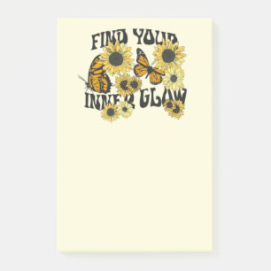 Vintage Butterfly   Find Your Inner Glow Post-it Notes