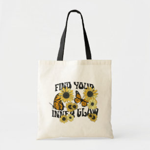 Vintage Butterfly   Find Your Inner Glow Tote Bag