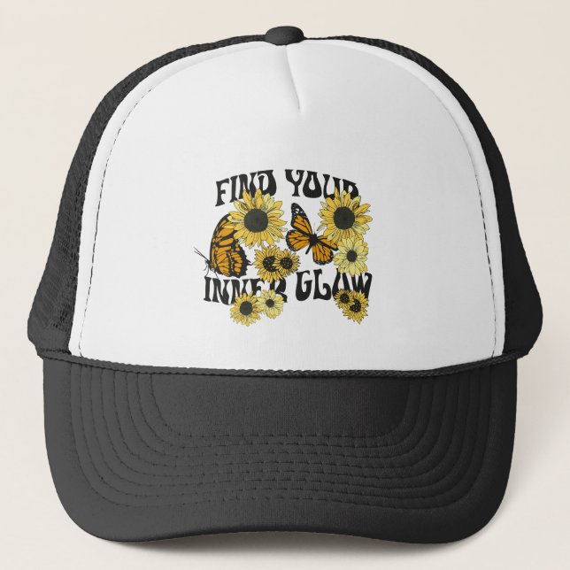 Vintage Butterfly | Find Your Inner Glow Trucker Hat (Front)