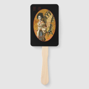 Vintage Butterfly Geisha Hand Fan