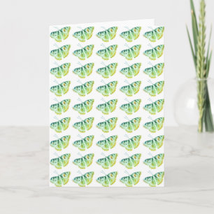 Vintage Butterfly Green Card