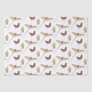Vintage Butterfly Insect Elegant Birthday  Tissue Paper