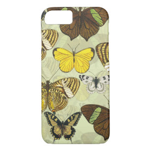 Vintage Butterfly Moth Chart Pattern Case-Mate iPhone Case