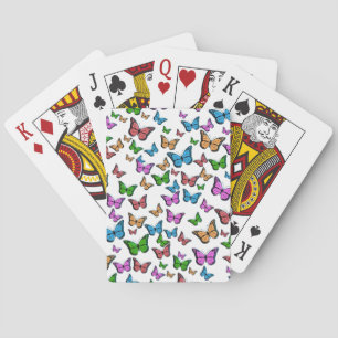 Vintage Butterfly Old Illustration Art Playing Cards