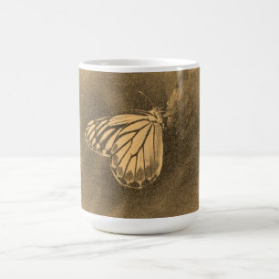 Vintage Butterfly on Flower - Mug