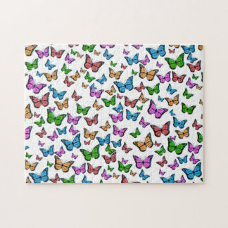 Vintage Butterfly Papillon Old Illustration Art Jigsaw Puzzle