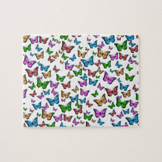 Vintage Butterfly Papillon Old Illustration Art Jigsaw Puzzle