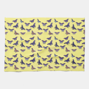 Vintage Butterfly Papillon Old Illustration Art Kitchen Towel