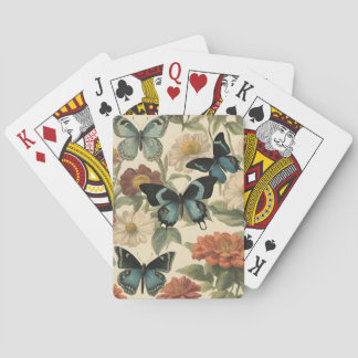 Vintage Butterfly Playing Cards