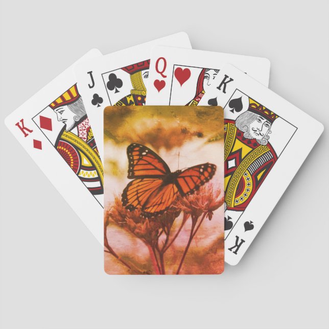 Vintage Butterfly Playing Cards (Back)