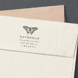 Vintage Butterfly Return Address Self-inking Stamp<br><div class="desc">Charming return address rubber stamp features your name and return address beneath a vintage style butterfly illustration.</div>