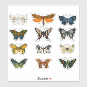 Vintage Butterfly Set 1 Stickers