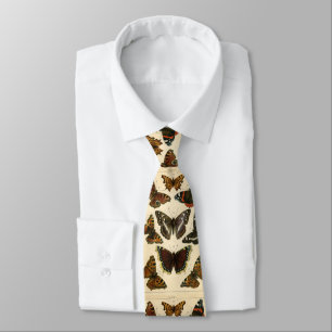 Vintage Butterfly Taxonomy Print Tie
