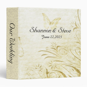Vintage Butterfly Wedding Binder