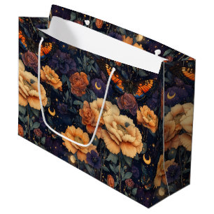 Vintage Butterfly Wildflower (11) Large Gift Bag