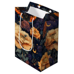 Vintage Butterfly Wildflower (11) Medium Gift Bag