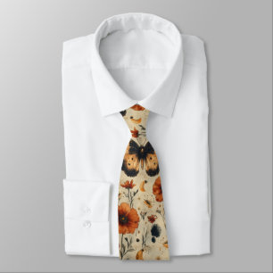 Vintage Butterfly Wildflower (5) Tie