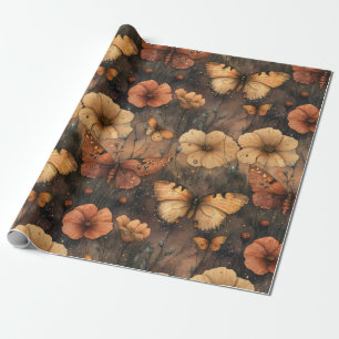 Vintage Butterfly Wildflower (5) Wrapping Paper