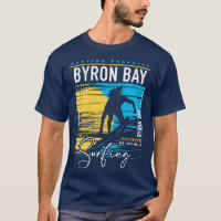 Vintage Byron Bay Surfing Graphic Retro Surfing Su