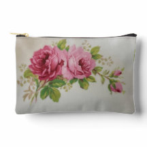 Vintage Cabbage Rose Elegance Print Cut Sew Bag