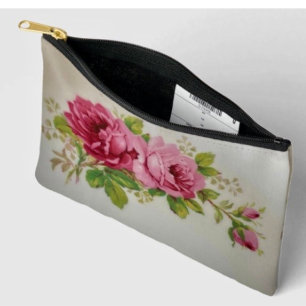 Vintage Cabbage Rose Elegance Print Cut Sew Bag