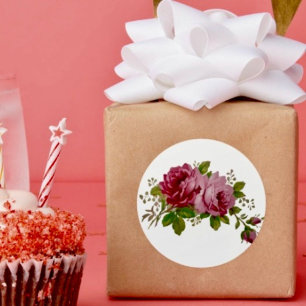 Vintage Cabbage Rose Elegance Sticker