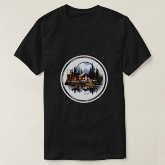 Vintage Cabin - (Beautiful Scenery) T-Shirt