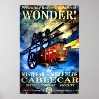 Vintage Cable Car Poster