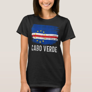Vintage Cabo Verde Flag For Cabo Verdean T-Shirt