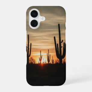 Vintage Cactus at Sunset iPhone 16 Case