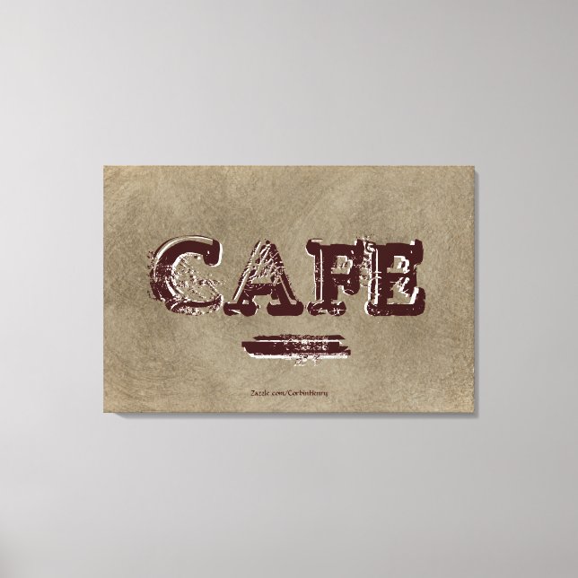 Vintage Cafe Kitchen Canvas Print - Turkish Coffee (Front)