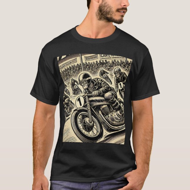 Vintage Cafe Racer T-shirt (Front)