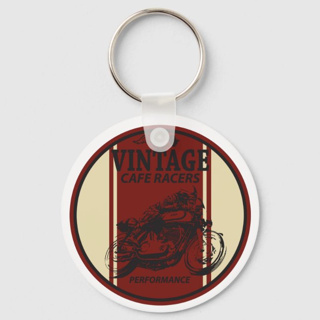 Vintage Cafe Racers Keychain (Front)