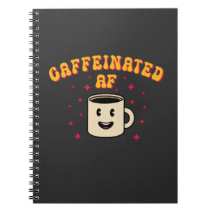 Vintage Caffeinated AF Notebook