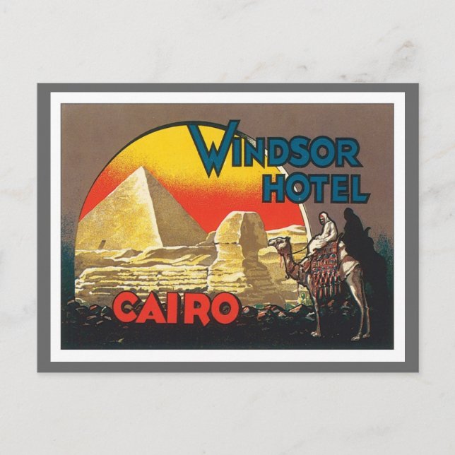 Vintage Cairo Egypt Postcard (Front)