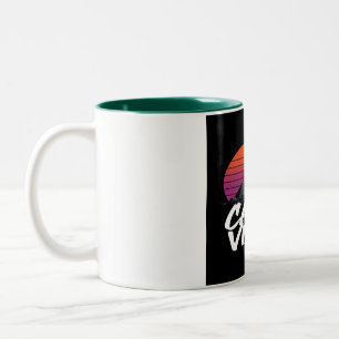 Vintage Cairo Vibes Egyptian Street Style & Trav Two-Tone Coffee Mug
