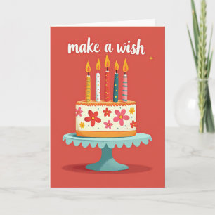 Vintage Cake Birthday Card