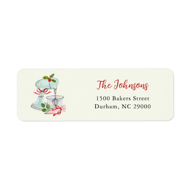 Vintage cake mixer Holiday bakers (Front)